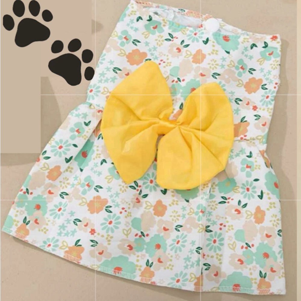 Cute Flower Dress with Bow